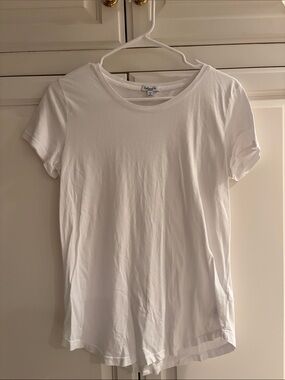 Splendid - White Short-Sleeve Crewneck Tee